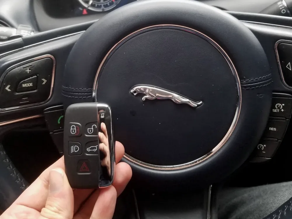 Jaguar smart key made after all keys were lost